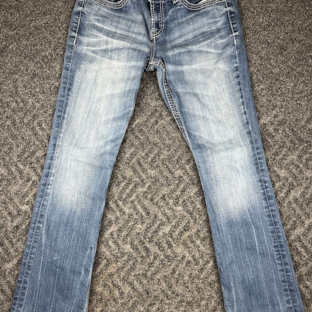 BKE Culture Jeans Women’s 33R Bootcut Cowgirl Western Stitched Pockets Stretch
